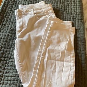 Worn once, Loft white curvy skinny denim 32/14.